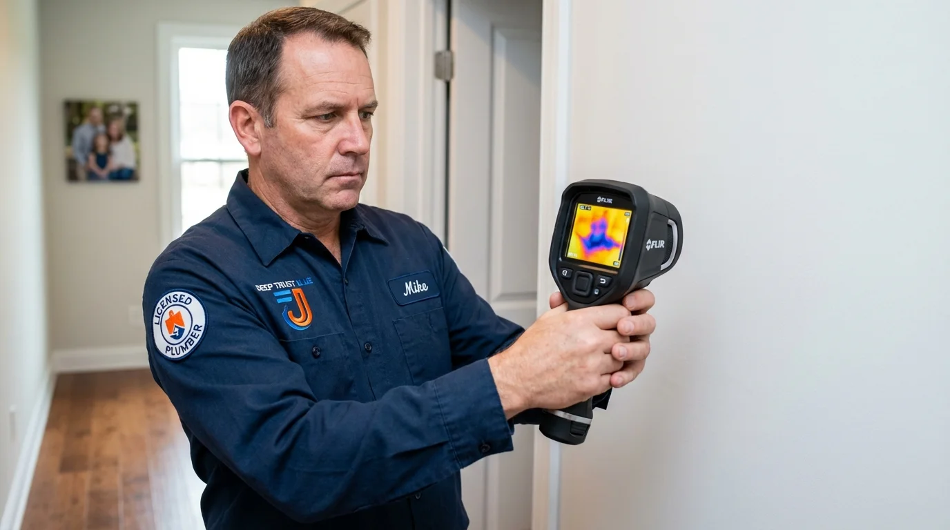 Thermal imaging leak detection by Johns Plumbing LLC in Santa Fe